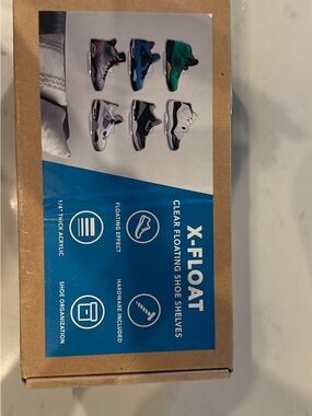 Clear Floating Shoe Shelf for Kids Shoes - Clear